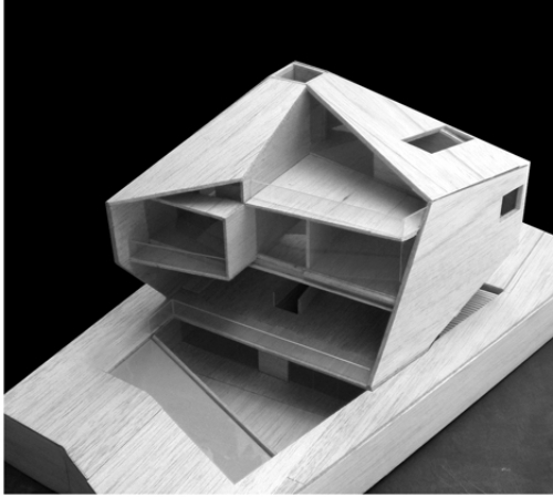 tredimensionell geometrisk husarkitektur från formwerkz