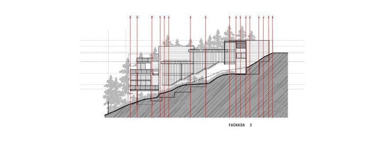 hus-fasad-glas-modern-arkitektur-hus-plan-sluttning-läge-natur-skog