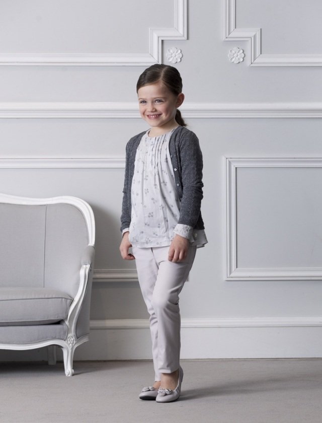 dior-Haute-Couture-barn-mode-tjejer-tillbaka till skolan-långärmade-väst-byxor