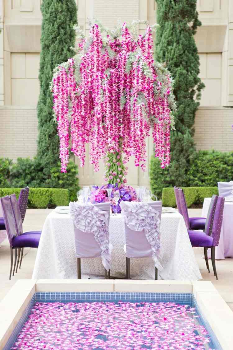 bröllop blomma idéer orkidé-april-underbara-rosa-ros-lila