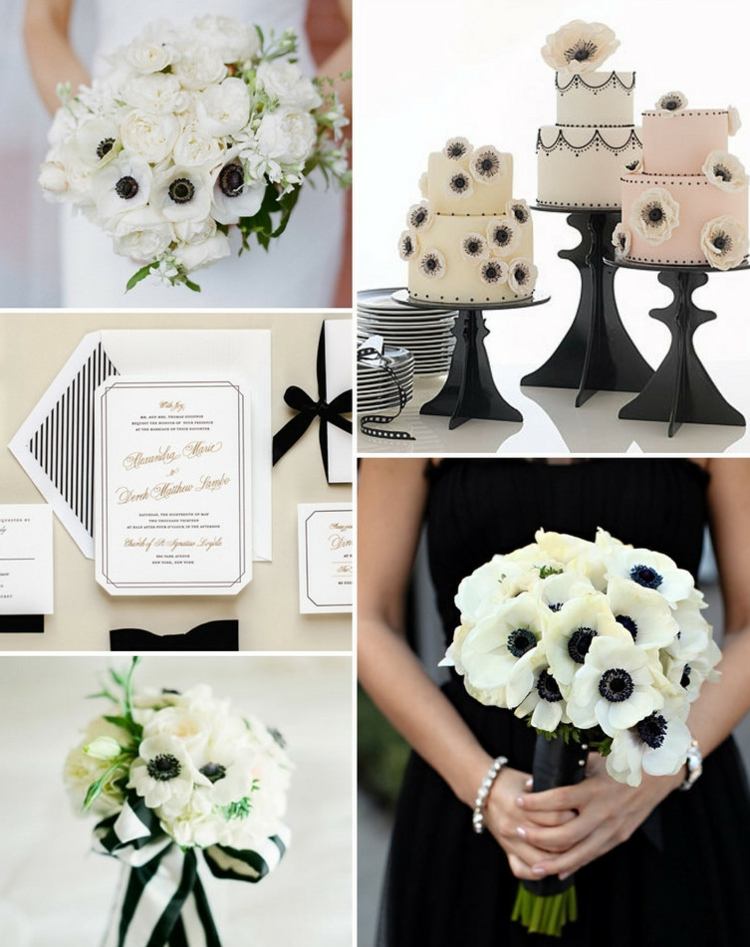 bröllop-blommor-idéer-annemone-vit-blomma-elegant-svart