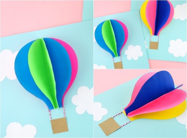Tinker luftballong gratulationskort på dagis