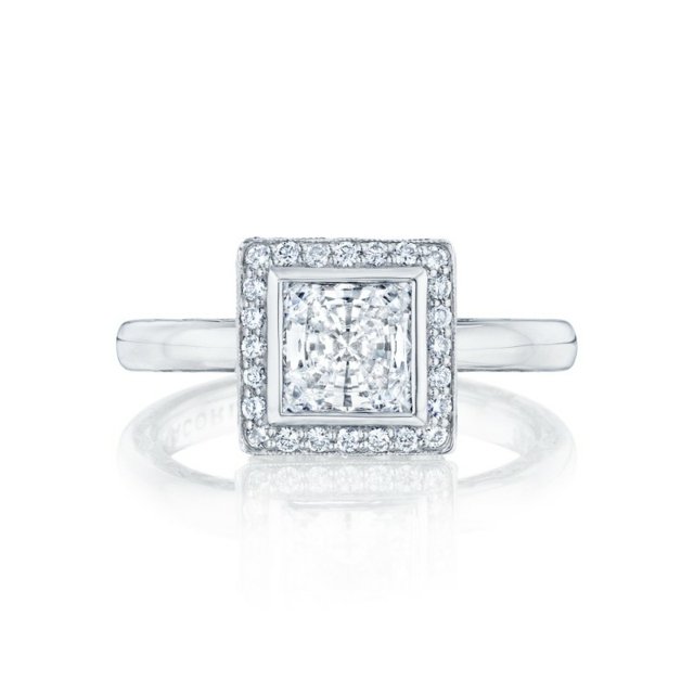 Ring princess cut köp ring i vitguld