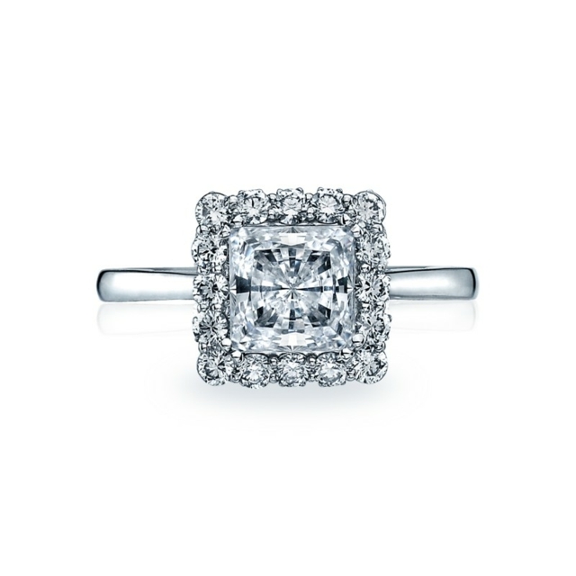 Cut solitaire ring värdefullt presentförlovning