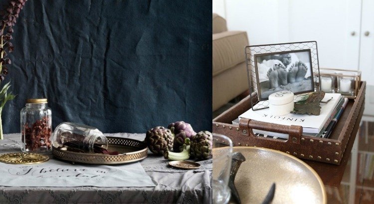 höst-deco-vardagsrum-bord-bricka-vintage-mässing-läder