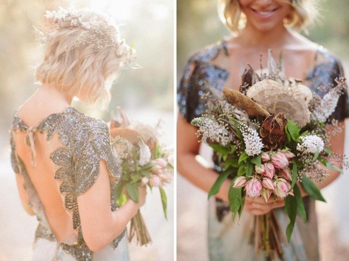 bröllop-bohem-stil-på-hösten-brudklänning-rygglös-utarbetat-dekorerad-brudbukett