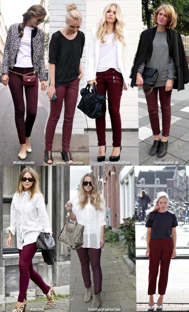 höst-outfit-bordeaux-jeans-vacker-färg