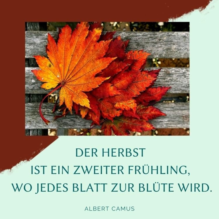 Autumn Sayings - Höst är en andra vår från Albert Camus