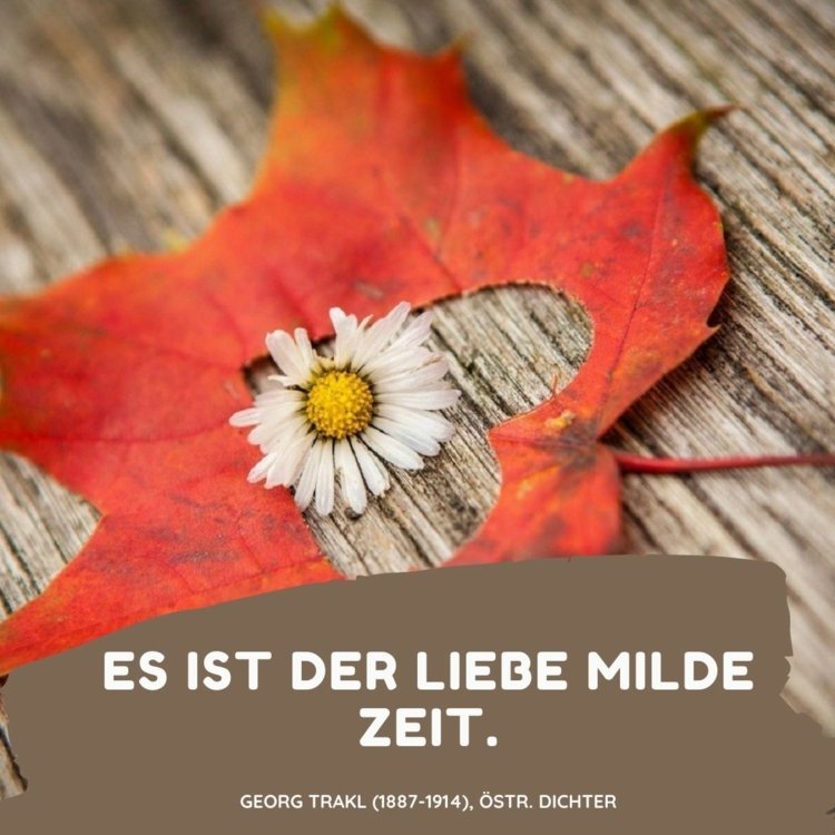 Höstens ordspråk - Det är kärlekens mildare tid av Georg Trakl