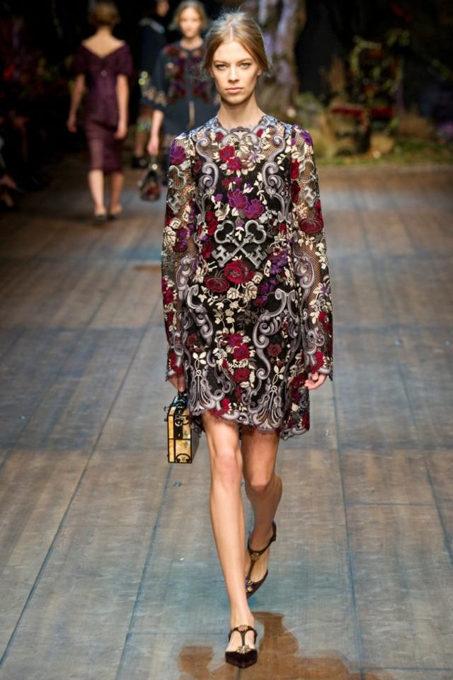 stickade applikationer smycken HerbstWinter-2014_2015Dolce_Gabbana1