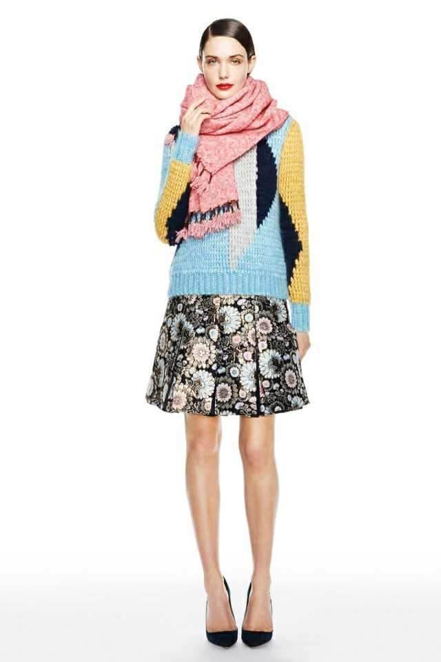 j-crew-floret-kort kjol-tröjor-med-figurer