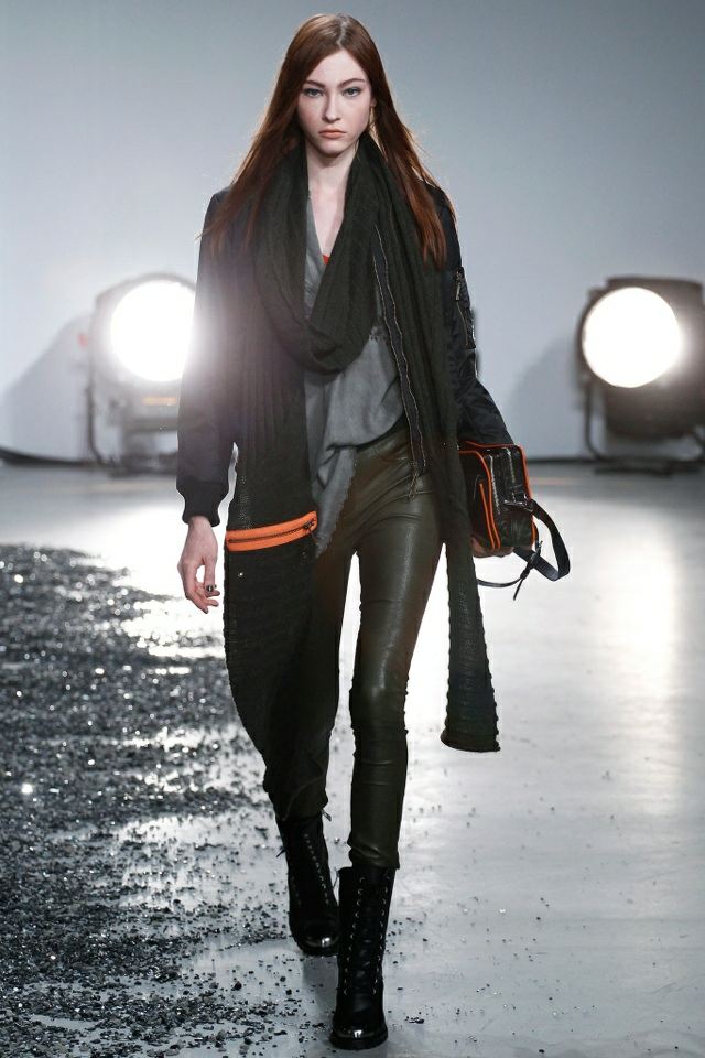 hösten 2014-färdig att bära-zadig-voltaire-treggings-grön-halsduk-stickad