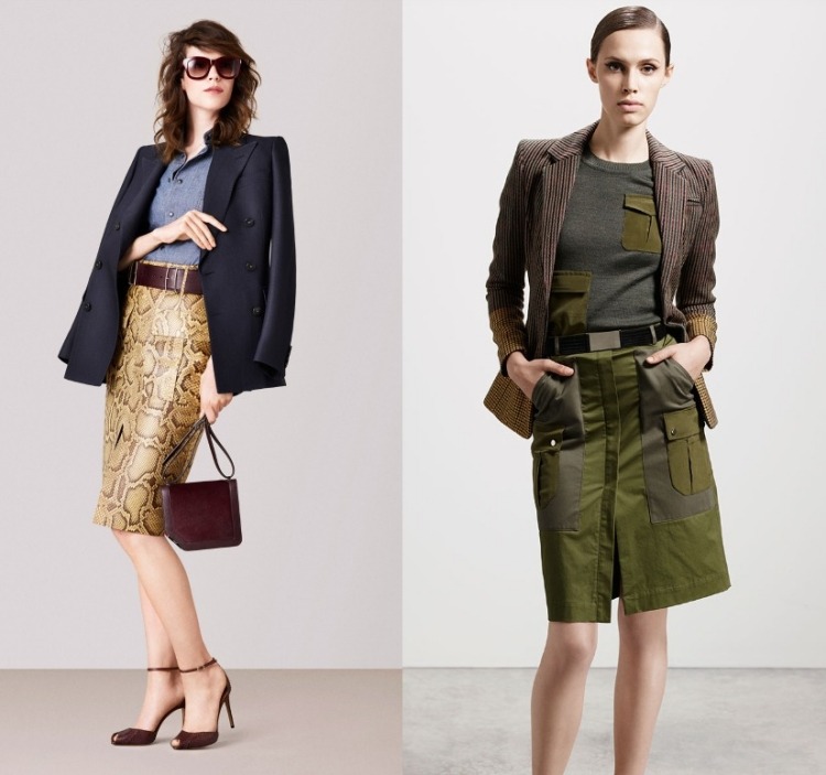 höst-mode-2015-damer-blazer-kjol-medellångt-högt midjebälte