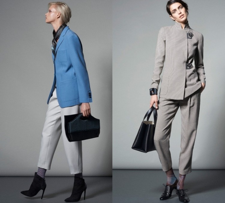 höst-mode-2015-damer-blazer-kostym-himmel-blå-grå-kontors-look-armani