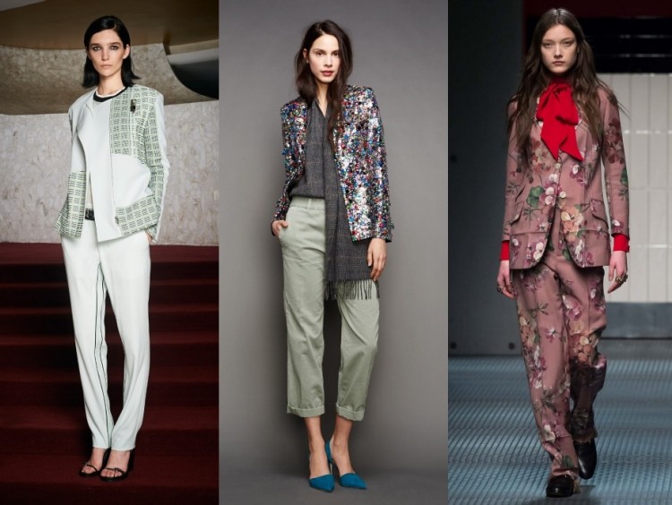 höst-mode-2015-damer-blazer-tryck-mönster-blommig-paljetter-vit