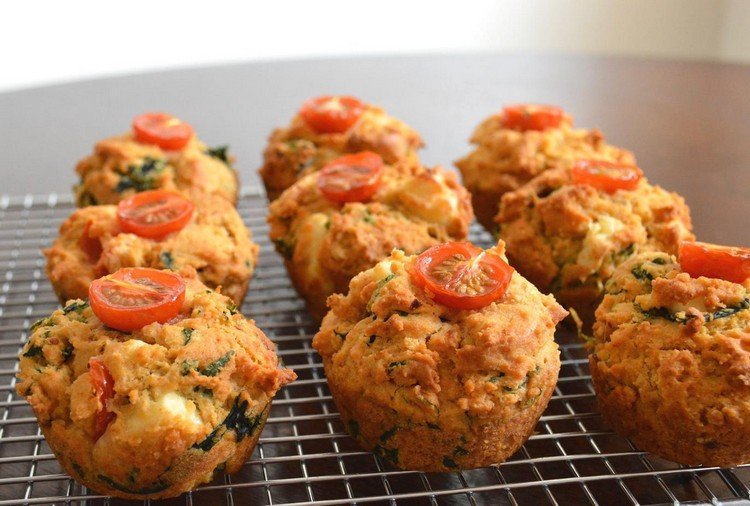 Fina snacks muffins-spenat-fetaost-paprika