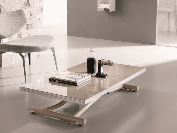 höjdjusterbart-soffbord-MONDIAL-CR-Ozzio-Design-högglans-beige-rektangulärt-