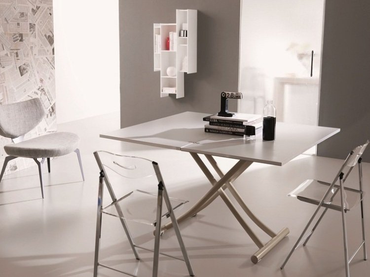 höjdjusterbart-soffbord-MONDIAL-CR-Ozzio-Design-högglans-beige-rektangulärt-matbord