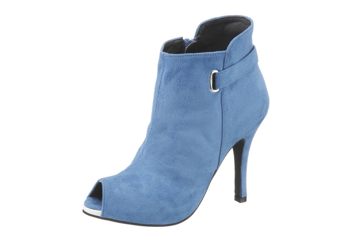 Stövletter-blå-imiterat läder-Laura-Scott-peep-toe-innersula-plattform-dragkedja