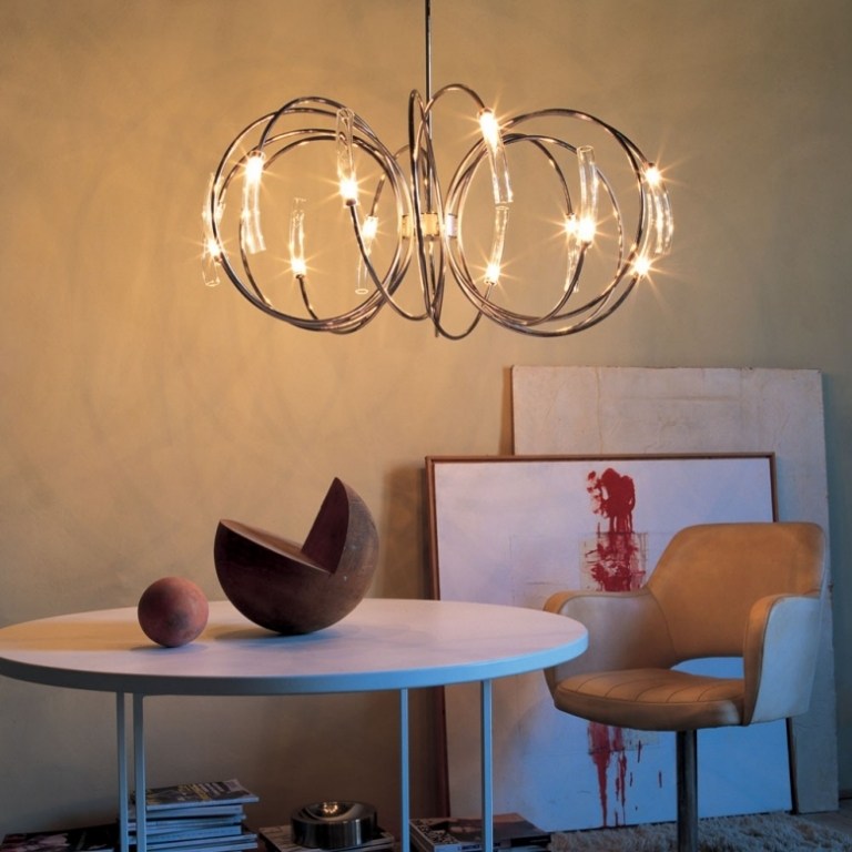 Hängande lampa-matbord-idéer-liten-matplats-kök-design