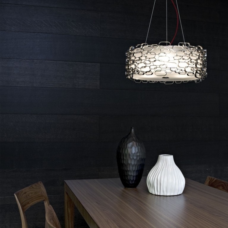 Hänglampa-matbord-hängande lampa-massivt trä-liten matplats