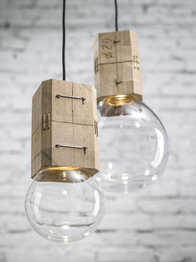 led lampa-glasblåsning buchholz sockel rustik