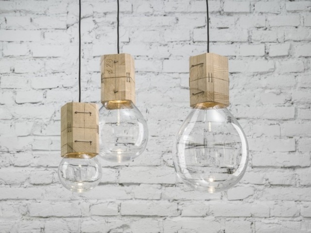 led lampa hängande lampa-glas handblåst sockel buchholz