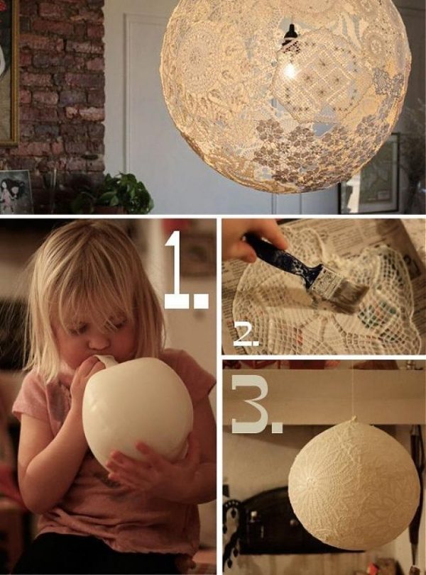 Gör dina egna hängande lampor med dina barn