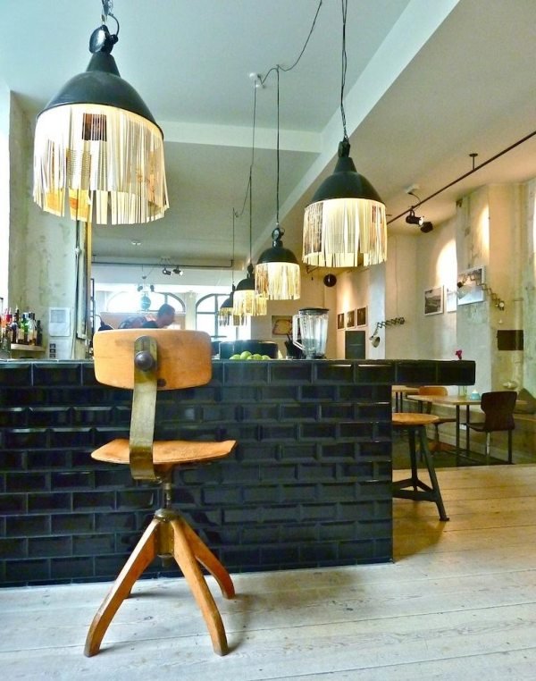 Gör dina egna hängande lampor, chic industriell stil, barpappersremsor