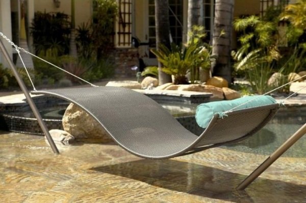 Designer hängmatta möbler trädgård design
