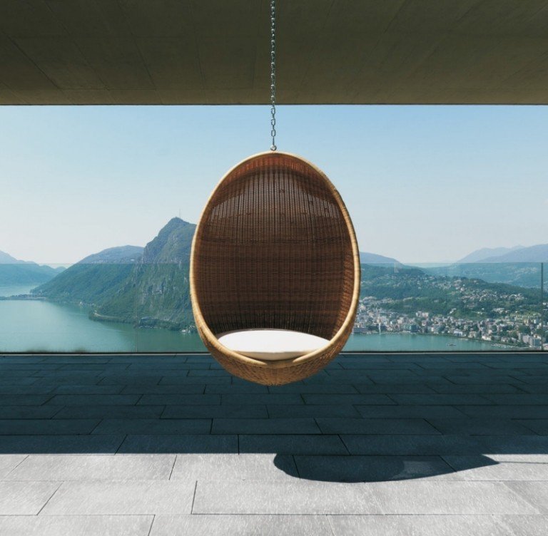 hängande stol-korg-rotting-modern-korg-terrass-utsikts-äggstol