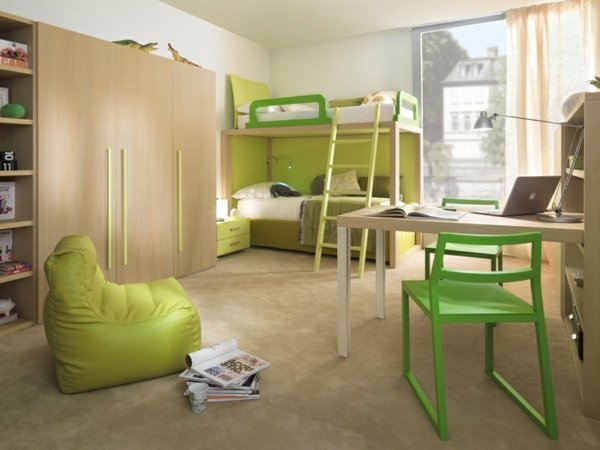 Barnrum sänglåda skrivbord Skandinavisk livsstil
