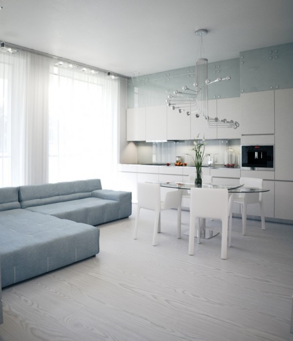 Alexander Lysak modern lägenhet högglans köksstålkrona