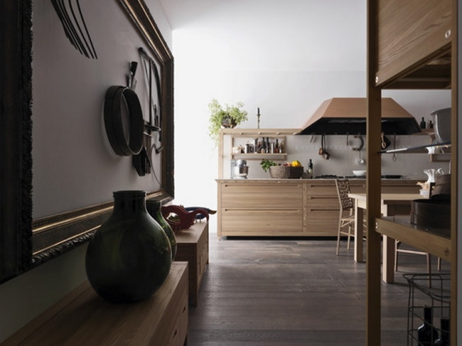 Designer köksskåp Italienskt almträ garanterat livstid