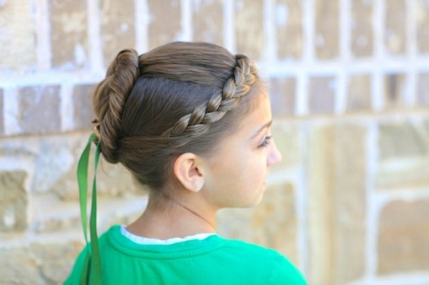 Updos flätor halloween kostym för barn