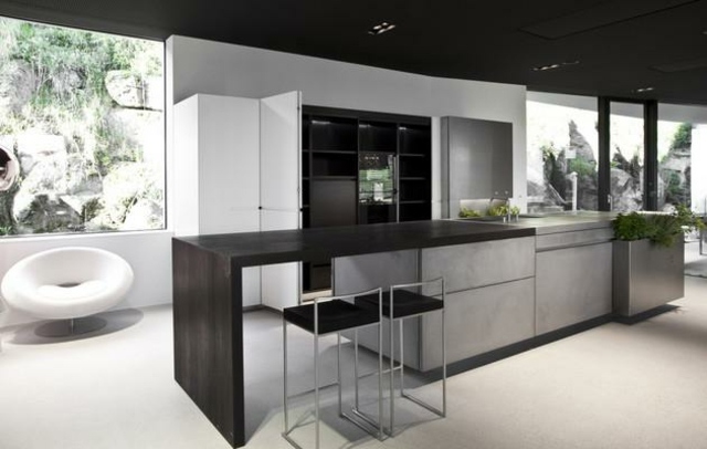 tydliga linjer minimalistisk designplan köksö