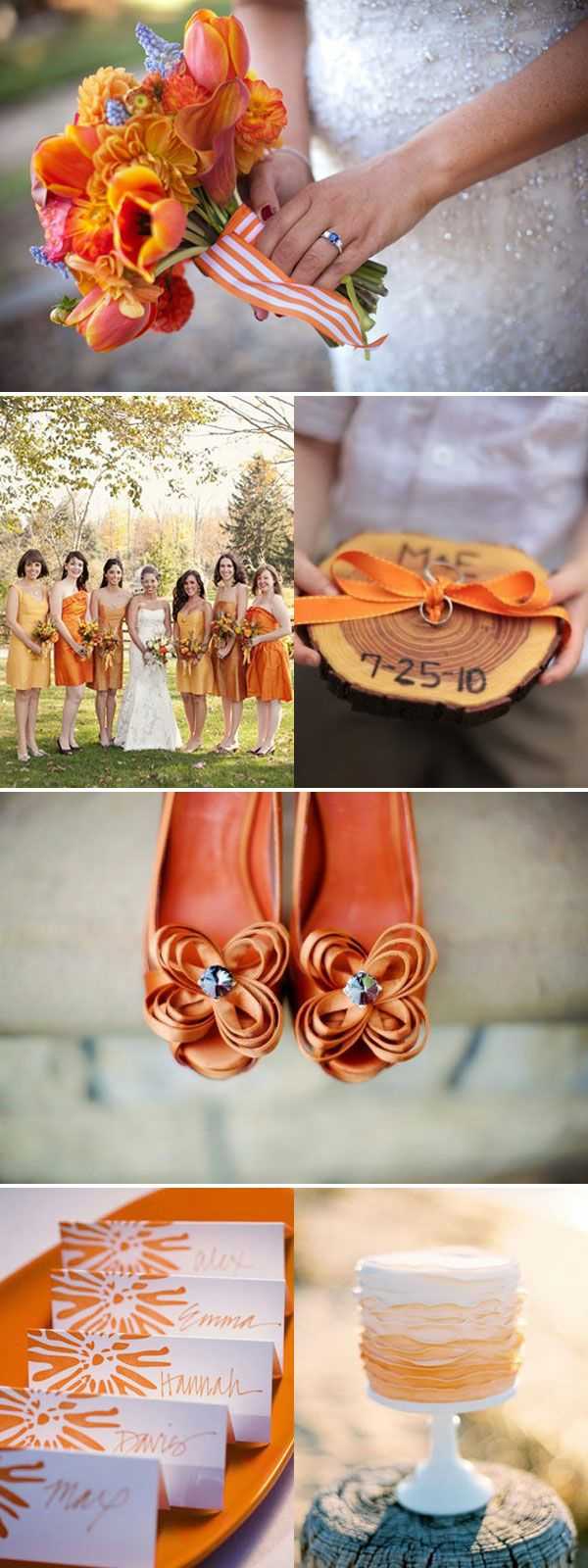 Bröllopsklänning-ballerina-skor-i-orange