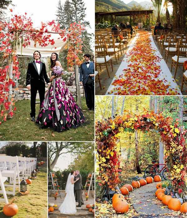 Bröllop-på-hösten-pumpor-blommor-asl-dekoration-på-altaret