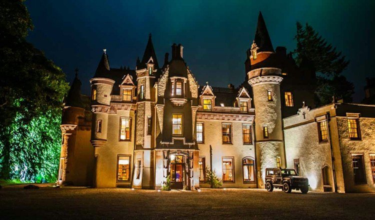 Bröllop på Tarn Castle Scottland romantiska slott i Europa