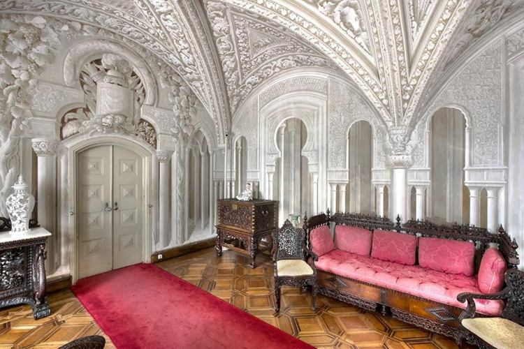 Bröllopsslott Bröllop Pena Palace Portugal Vackra romantiska slott Europa