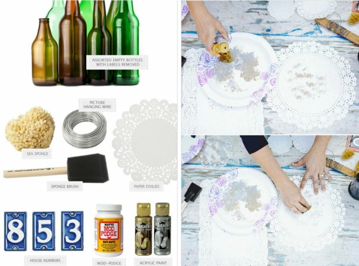 Bröllopsfestidéer DIY-bröllop-projekt-från-vinflaskor-festligt dekorerade