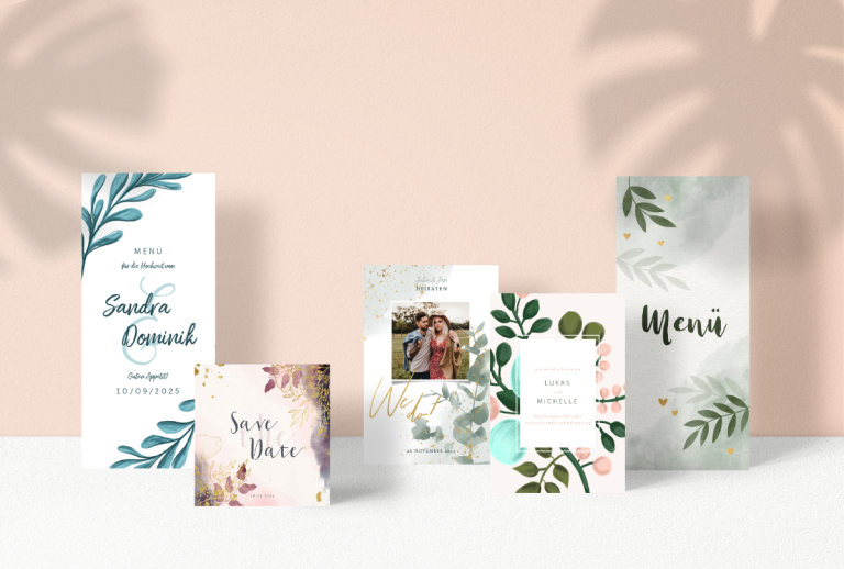 Akvarell bröllopskort-bröllop brevpapper-botaniska-grenar