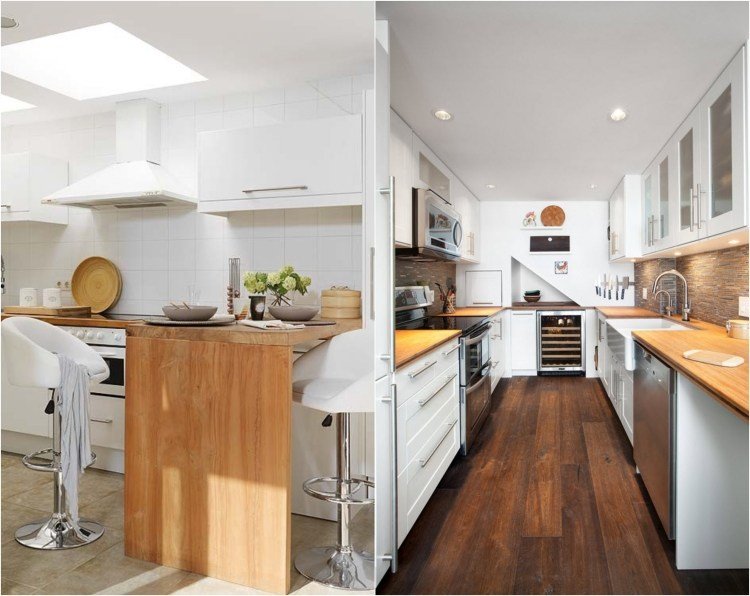 trä-bänkskivor-kök-modern-vit-skåp-back vägg-vit-sten look