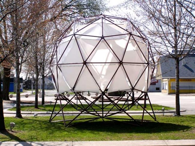 Geo-Living Green-Sphere House-Metal Frame växthus