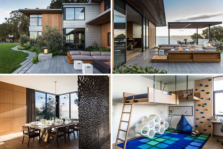 Trä inuti och utvändigt-hus-terrass-modern-inredning