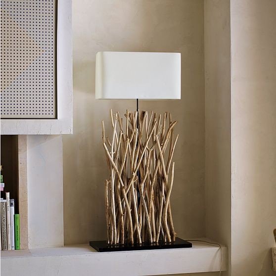 gör trälampor själv bordslampa dekorera grenar