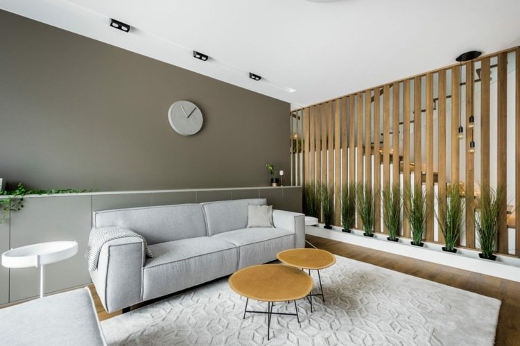 mattan växt partition soffa grå vägg färg