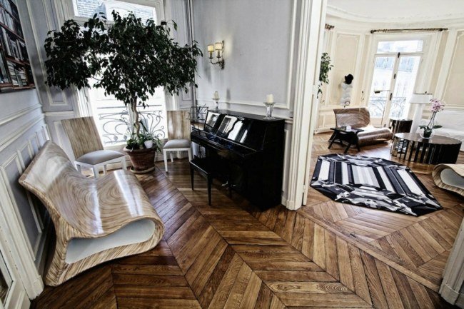 Inredning liten lägenhet Paris Frankrike