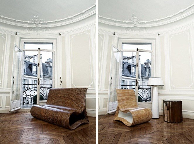 Möbler lägenhet Paris vacker balkong