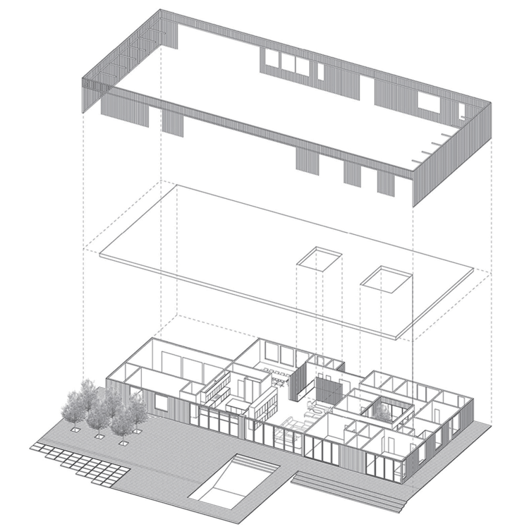 trä lameller-sekretess-skärm-bungalow-projekt-maryland-bygga-inspiration-arkitektur